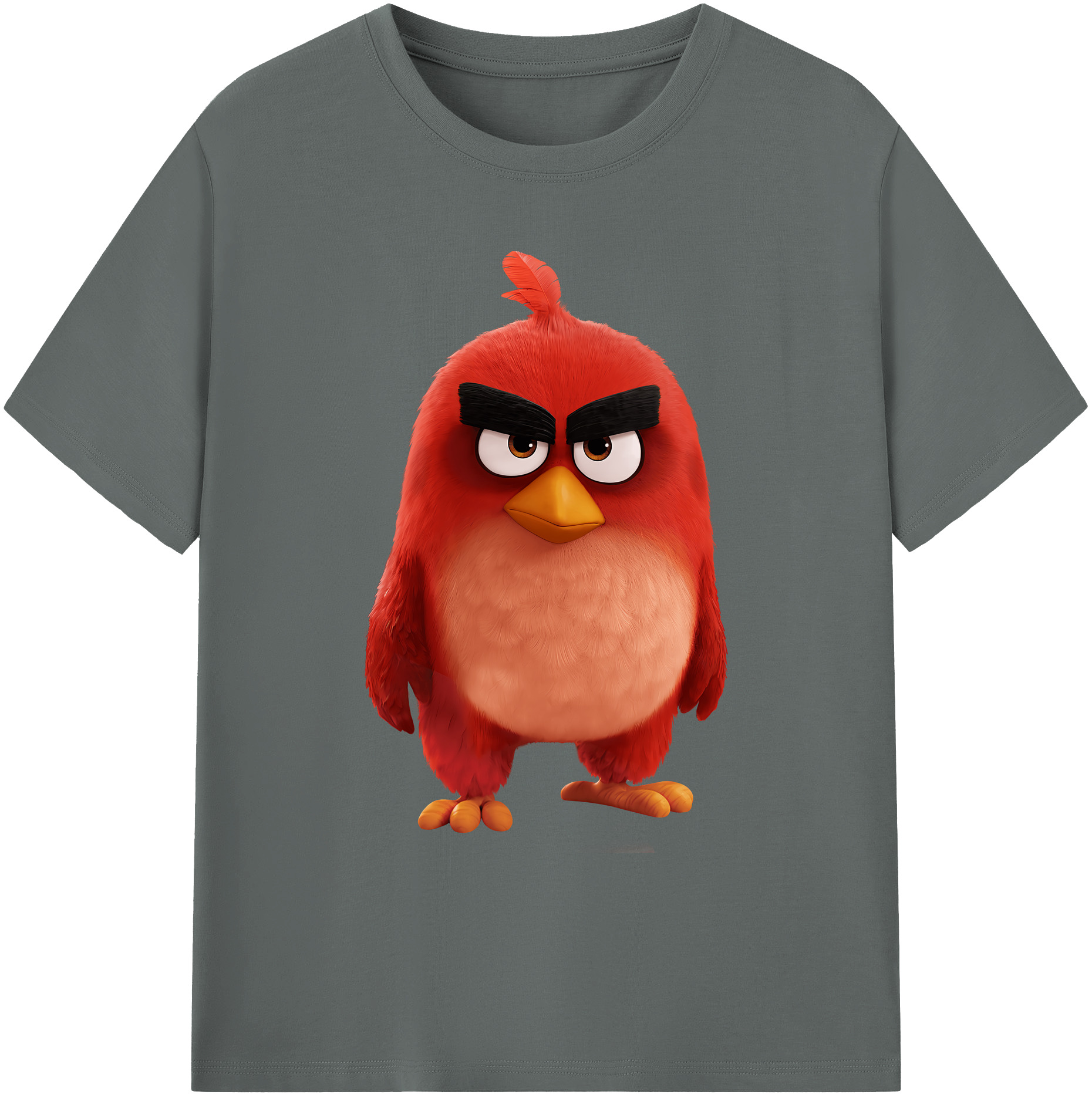 （画像用） Angry Birds アングリーバード 綿100％ メンズ半袖Tシャツ｜肌触りやわらか＆通気性
